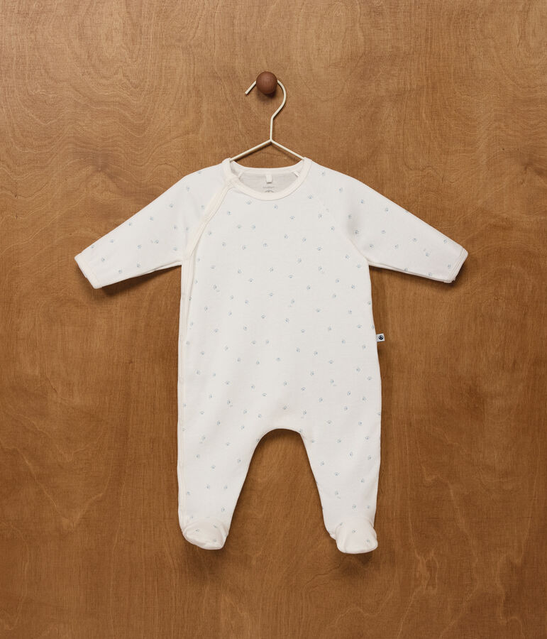 Strampler aus gemusterter Baumwolle MARSHMALLOW/ SPRAY