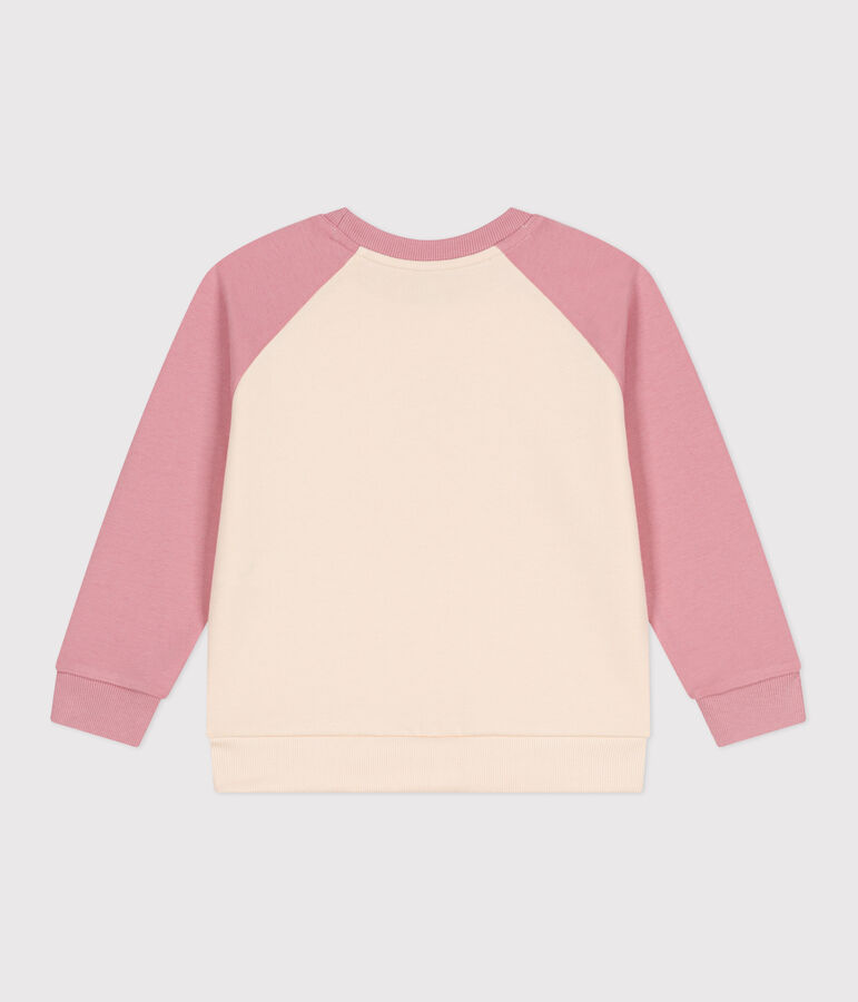 Kinder Unisex-Sweatshirt aus Baumwolle rosa CHARME/weiss MULTICO