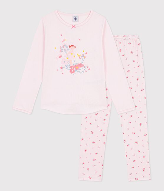 Kinder-Pyjama aus Baumwolle mit Blumenmotiv rosa BARELY/ MULTICO