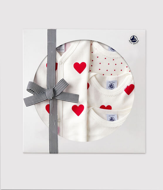 Baby-Geschenkset mit Herzchenmotiv variante 1