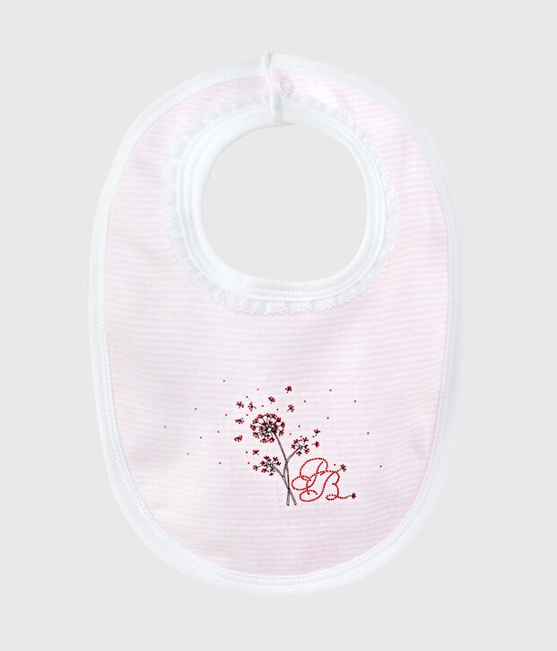 Gef&uuml;ttertes Baby-M&auml;dchen-L&auml;tzchen rosa/weiss