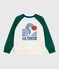 Kinder-Sweatshirt aus bedruckter Baumwolle MILK/ MULTICO