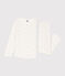 Kinderpyjama aus Baumwolle für Mädchen weiss MARSHMALLOW/weiss MULTICO