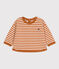 Langärmeliges Baby-T-Shirt aus Doppeljersey ECUREUIL/ AVALANCHE