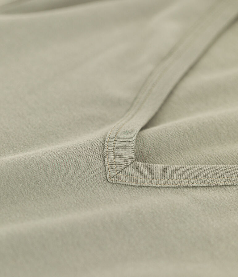 T-Shirt L&rsquo;ICONIQUE aus Baumwolle mit V-Ausschnitt f&uuml;r Damen gr&uuml;n