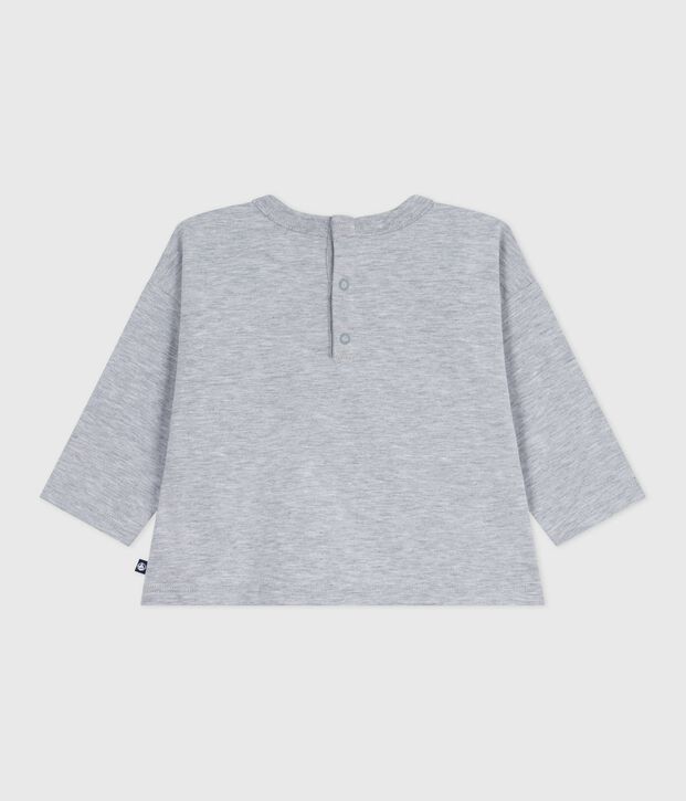Lang&auml;rmeliges Baby-T-Shirt aus Baumwolle mit Walmotiv FUMEE CHINE