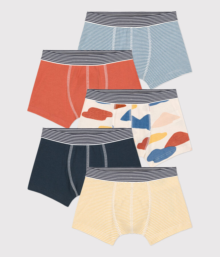 5er-Set Boxershorts aus Baumwolle f&uuml;r Jungen vielfarbig