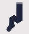 Einfarbige Baby-Strumpfhose aus Baumwolljersey blau MEDIEVAL