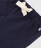 Baby-Shorts aus einfarbigem geflammtem Jersey blau SMOKING