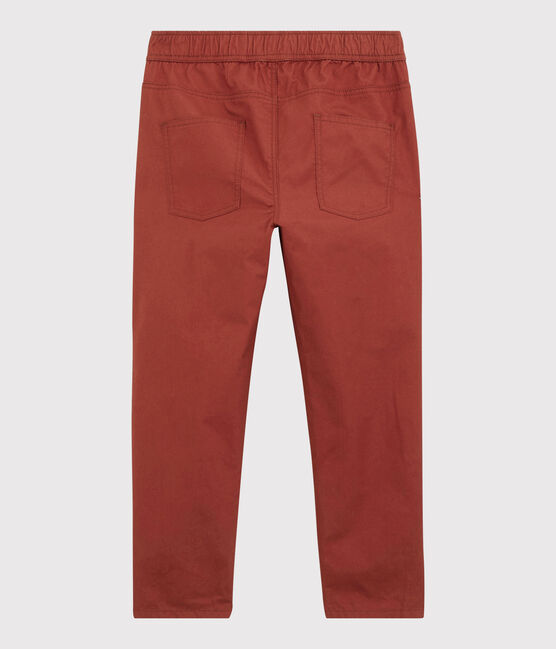 Hose aus Sergestoff in Regular-Fit-Passform für Jungen braun OMBRIE
