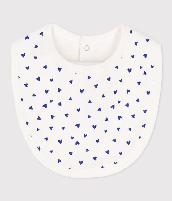 Einzelnes Lätzchen aus Baumwolle weiss MARSHMALLOW/ NEWBLEU