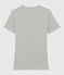 Damen-T-Shirt aus gestreifter Baumwolle mit "Je t'aime"-Schriftzug weiss MARSHMALLOW/blau SMOKING