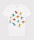 Klassisches Damen-T-Shirt aus Baumwolle mit Rundhalsausschnitt