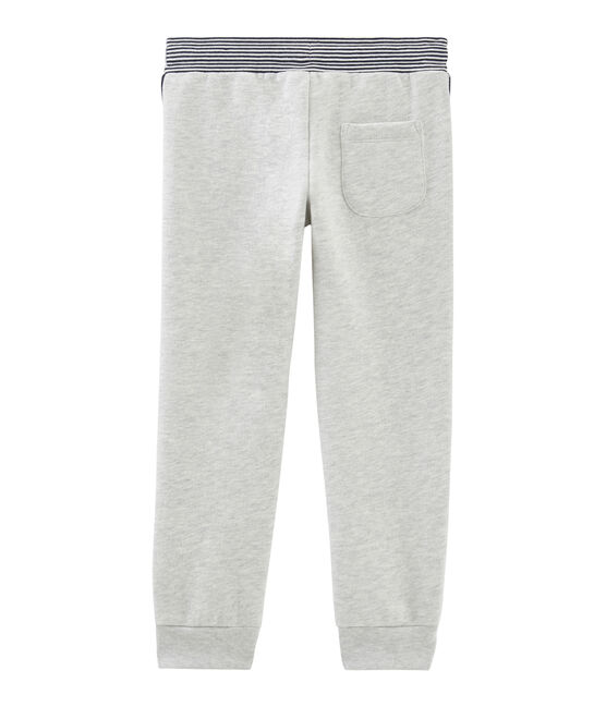 Molton-Hose für Jungen grau BELUGA CHINE