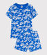 Kurzer Kinderpyjama aus Baumwolle mit Printmotiv