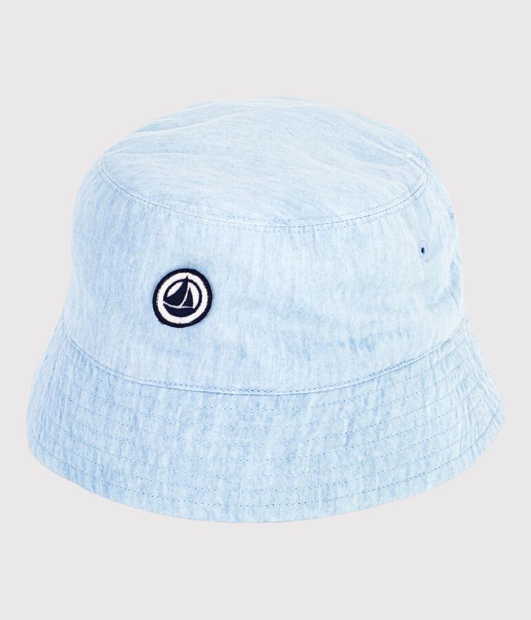 Kinder-Sonnenhut aus Denim blau