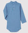 Langärmeliger Baby-Body mit Rollkragen blau RUISSEAU/weiss MARSHMALLOW