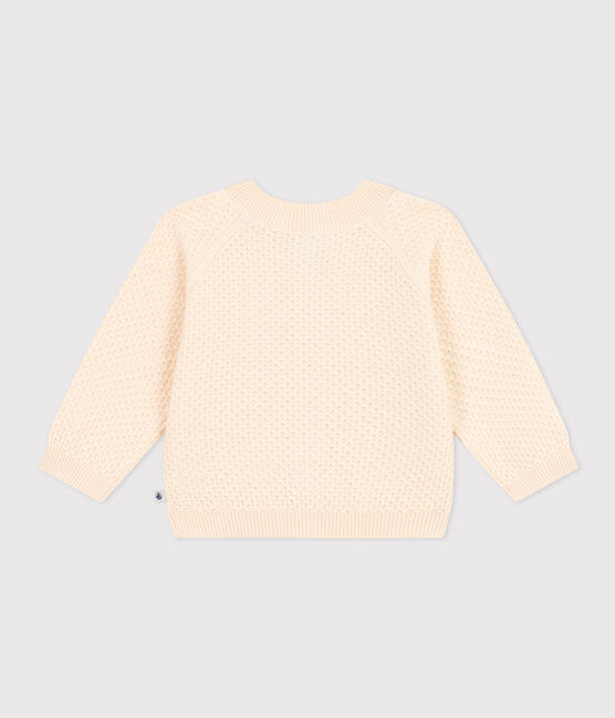Baby-Cardigan aus Baumwollstrick naturfarben AVALANCHE