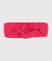 Baby-Stirnband aus einfarbigem Leinenstoff rosa GLOSS