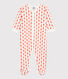 Baby-Strampler aus Molton und Bio-Baumwolle mit Blumenmuster im Retro-Look