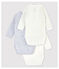 Set mit 3 langärmeligen Baby-Bodys aus Bio-Baumwolle im Kimono-Schnitt variante 1