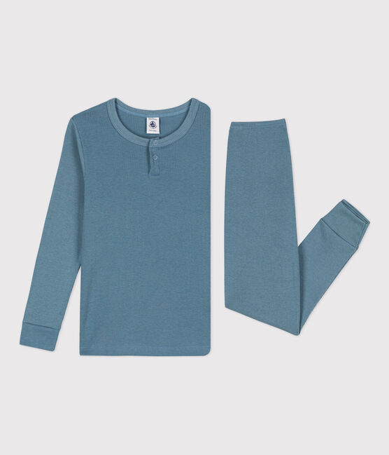Kinderpyjama aus Baumwolle/Lyocell blau ROVER