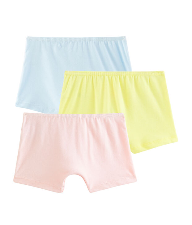 3er-Set Shortys f&uuml;r kleine M&auml;dchen vielfarbig
