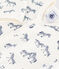 Strampler aus Nicki mit Zebra-Motiv blau MILK/ SOIR