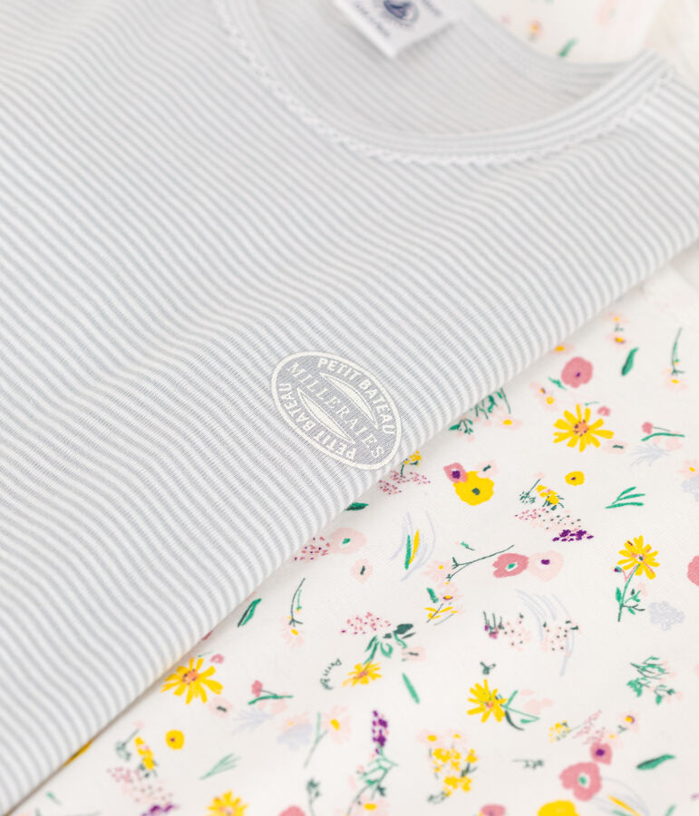2er-Set Kinderpyjamas aus Baumwolle mit Blumenmotiv f&uuml;r M&auml;dchen vielfarbig
