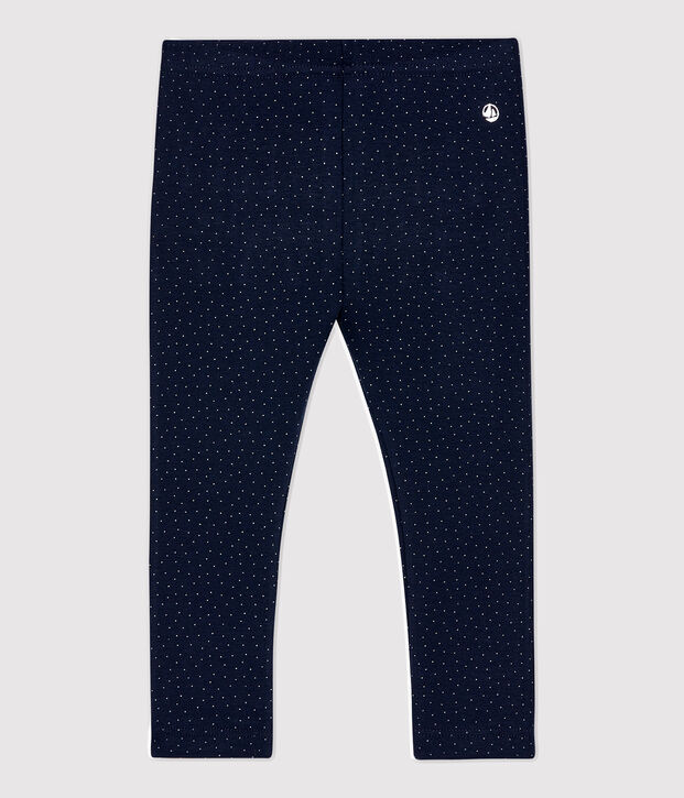 Baby-Body aus Baumwolle. blau/weiss