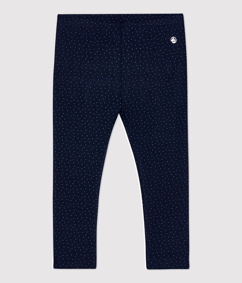 Baby-Body aus Baumwolle. blau/weiss