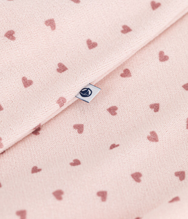 Bodyjama aus Nicki mit kleinen Herzen f&uuml;r Babys rosa/rosa