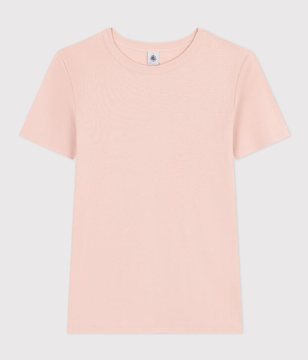 T-Shirt L&rsquo;ICONIQUE aus Baumwolle mit rundem Ausschnitt f&uuml;r Damen rosa