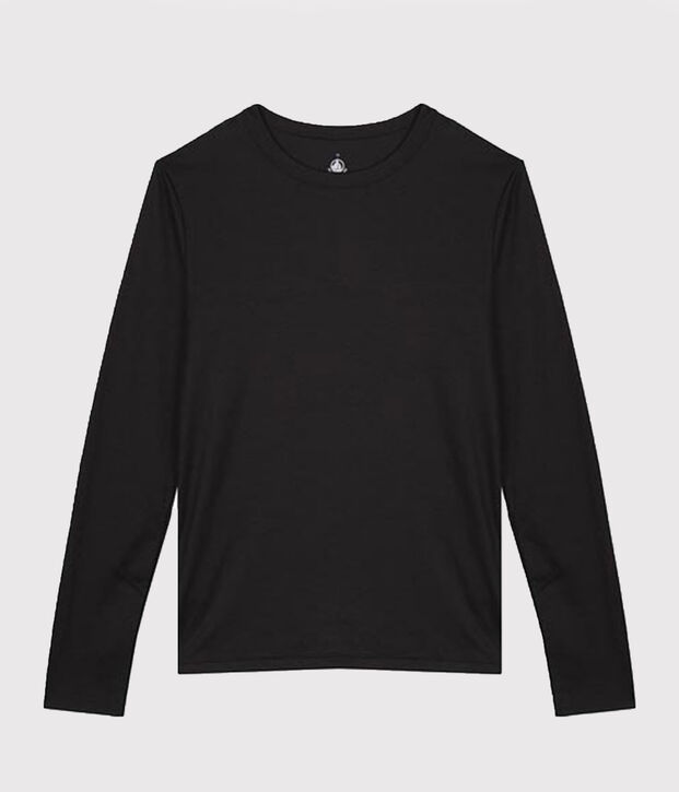 T-Shirt aus Sea-Island-Baumwolle f&uuml;r Damen schwarz