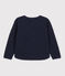 Kinder-Cardigan aus Doppeljersey für Mädchen blau SMOKING