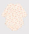 Babykleid mit Bloomers aus Musselin mit Vogelmotiv weiss AVALANCHE/ MULTICO