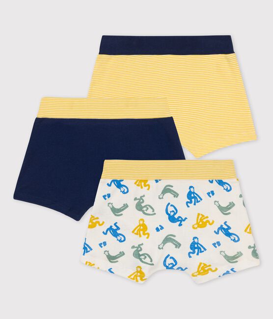 3er-Set Boxershorts aus Baumwolle mit Äffchen für Jungen variante 1