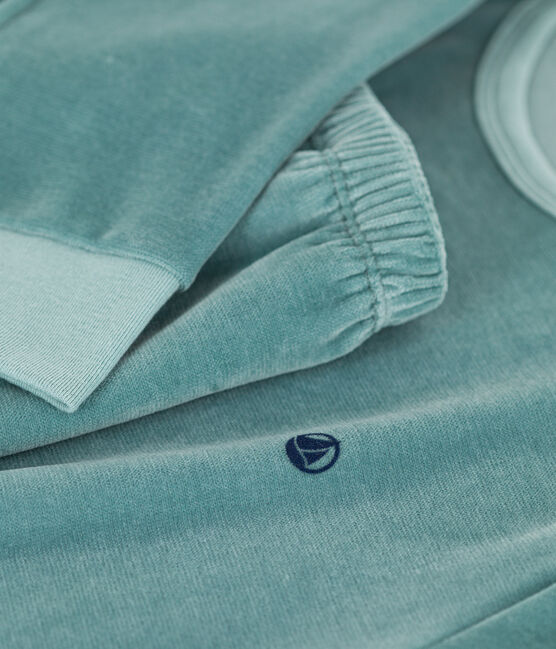 Kinderpyjama aus Nicki grün BRUT
