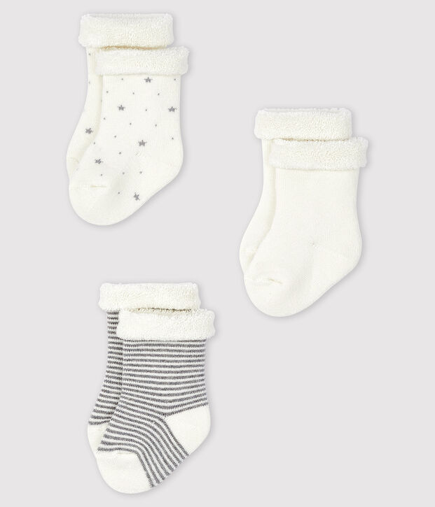 3er-Set Stricksocken f&uuml;r Babys vielfarbig