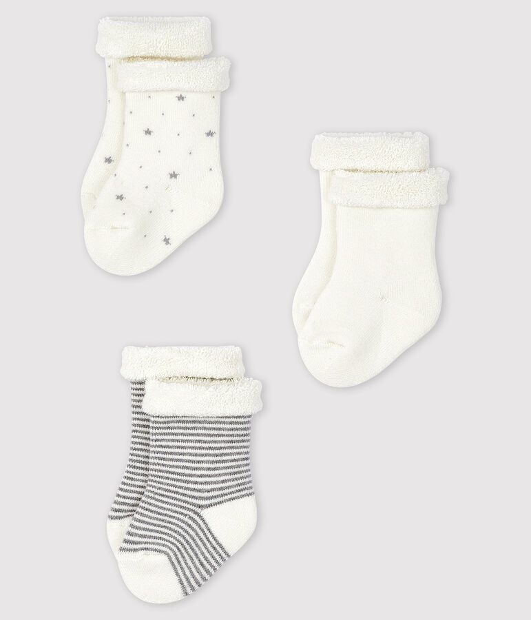 3er-Set Stricksocken f&uuml;r Babys vielfarbig