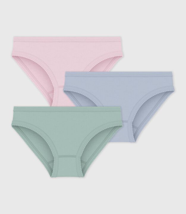 Set Kinder-Slips aus einfarbiger Baumwolle vielfarbig