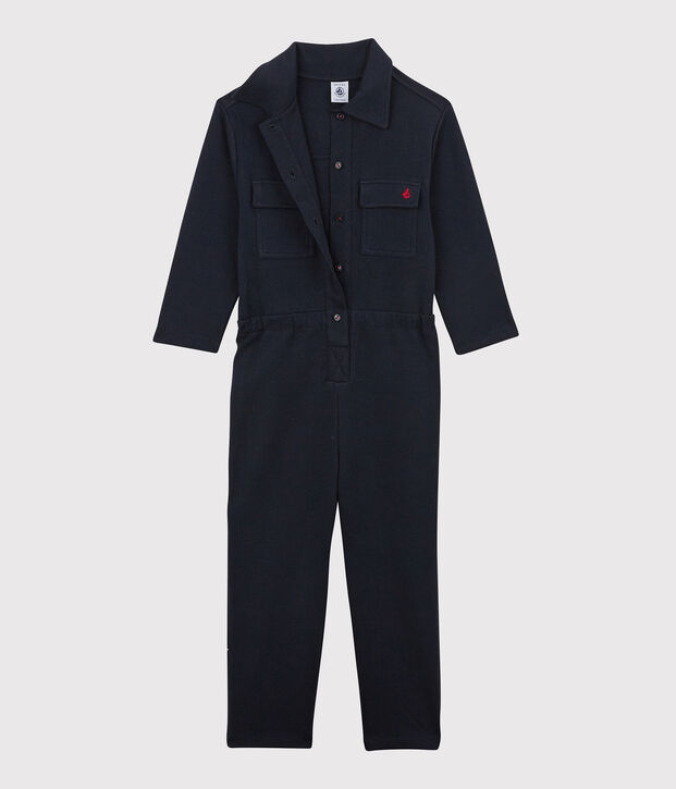 Bedruckter Overall aus Baumwolle f&uuml;r M&auml;dchen blau