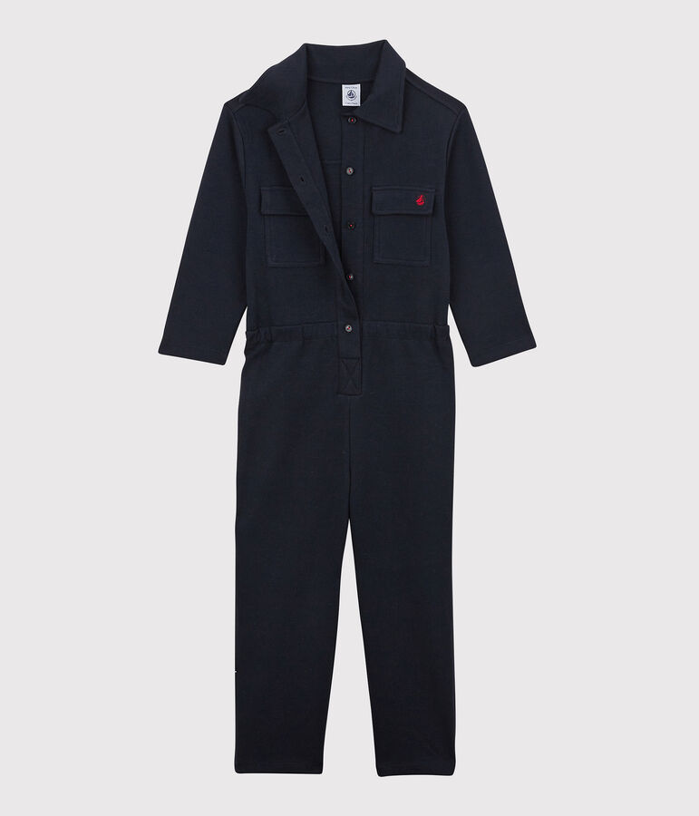 Bedruckter Overall aus Baumwolle f&uuml;r M&auml;dchen blau