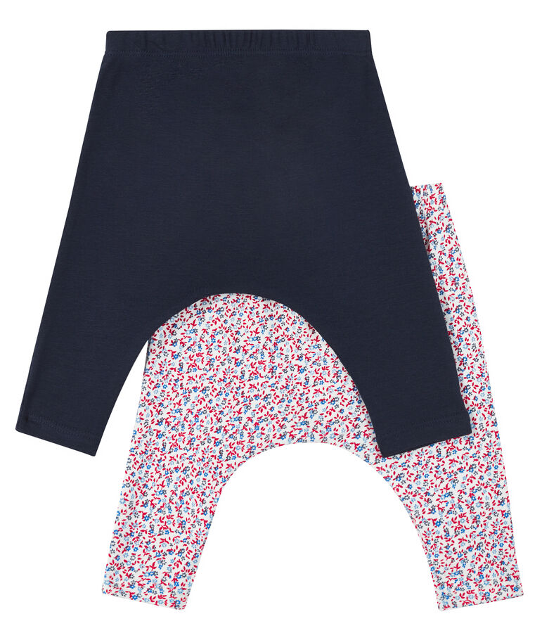 &Uuml;berraschungsset mit zwei Leggins f&uuml;r Baby M&auml;dchen vielfarbig