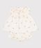 2-teiliges Baby-Set aus Baumwolle, Bluse und Bloomer mit Blumenmuster MILK/ MULTICO