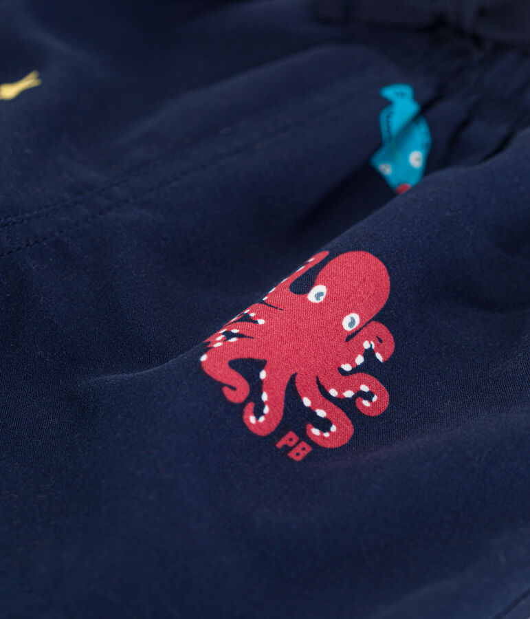 Baby-Badeshorts aus recyceltem Material blau/vielfarbig