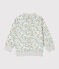 Baby-Sweatshirt aus Molton für Jungen weiss MARSHMALLOW/weiss MULTICO