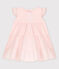 Ärmelloses Babykleid aus Popeline rosa FLEUR