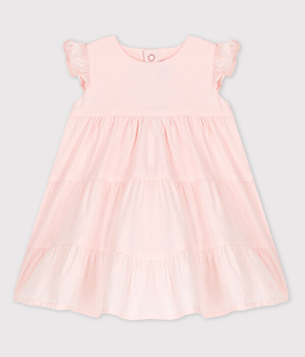 &Auml;rmelloses Babykleid aus Popeline FLEUR