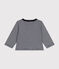 Baby-Cardigan aus gestreiftem Doppeljersey blau SMOKING/weiss MARSHMALLOW